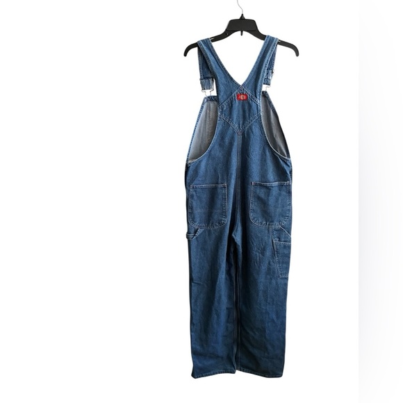 Dickies Overalls Y2K Utility Hammer Loop Blue Denim Bib Overall Pants 30X32 - Picture 16 of 16